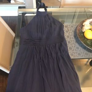 Marciano navy blue halter dress